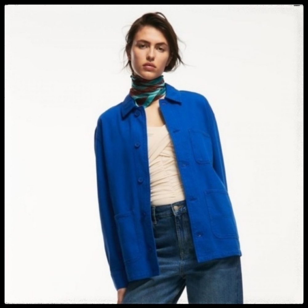 Zara Blue chore coat
